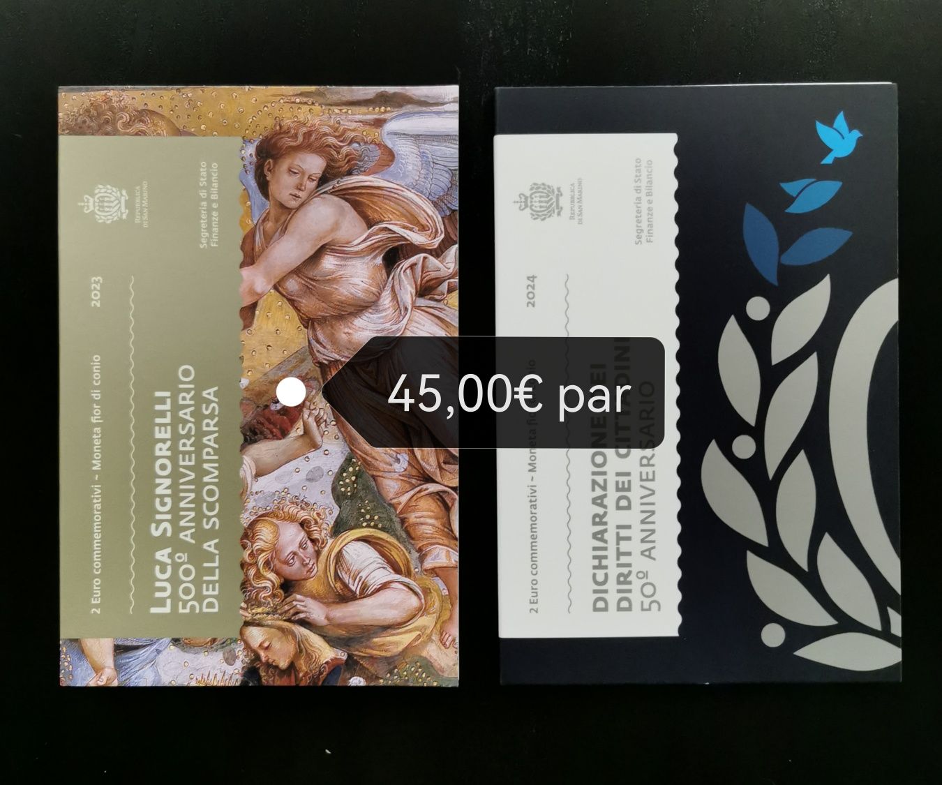 Moedas 2 euros BNC e Proof