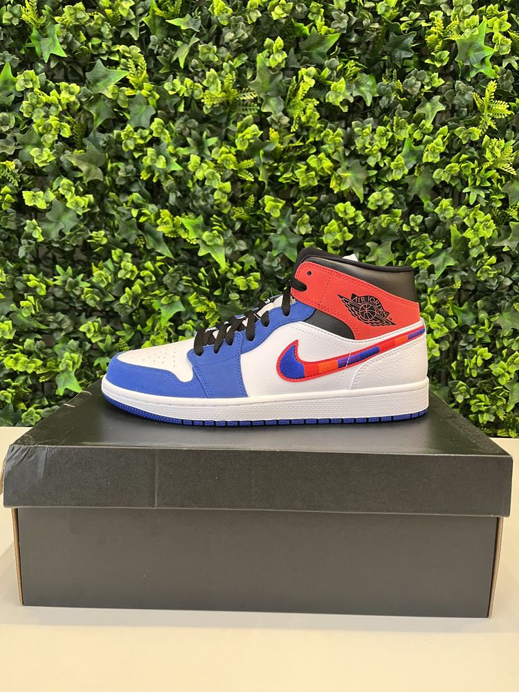 Jordan 1 Mid Multicolour Swoosh