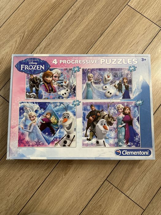 Puzzle Kraina Lodu Frozen 4 opakowania