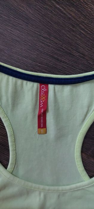 Top damski sportowy z nadrukiem bawełna S