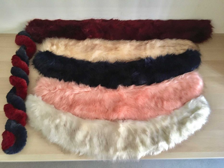 Lote de 6 golas em pêlo sintético