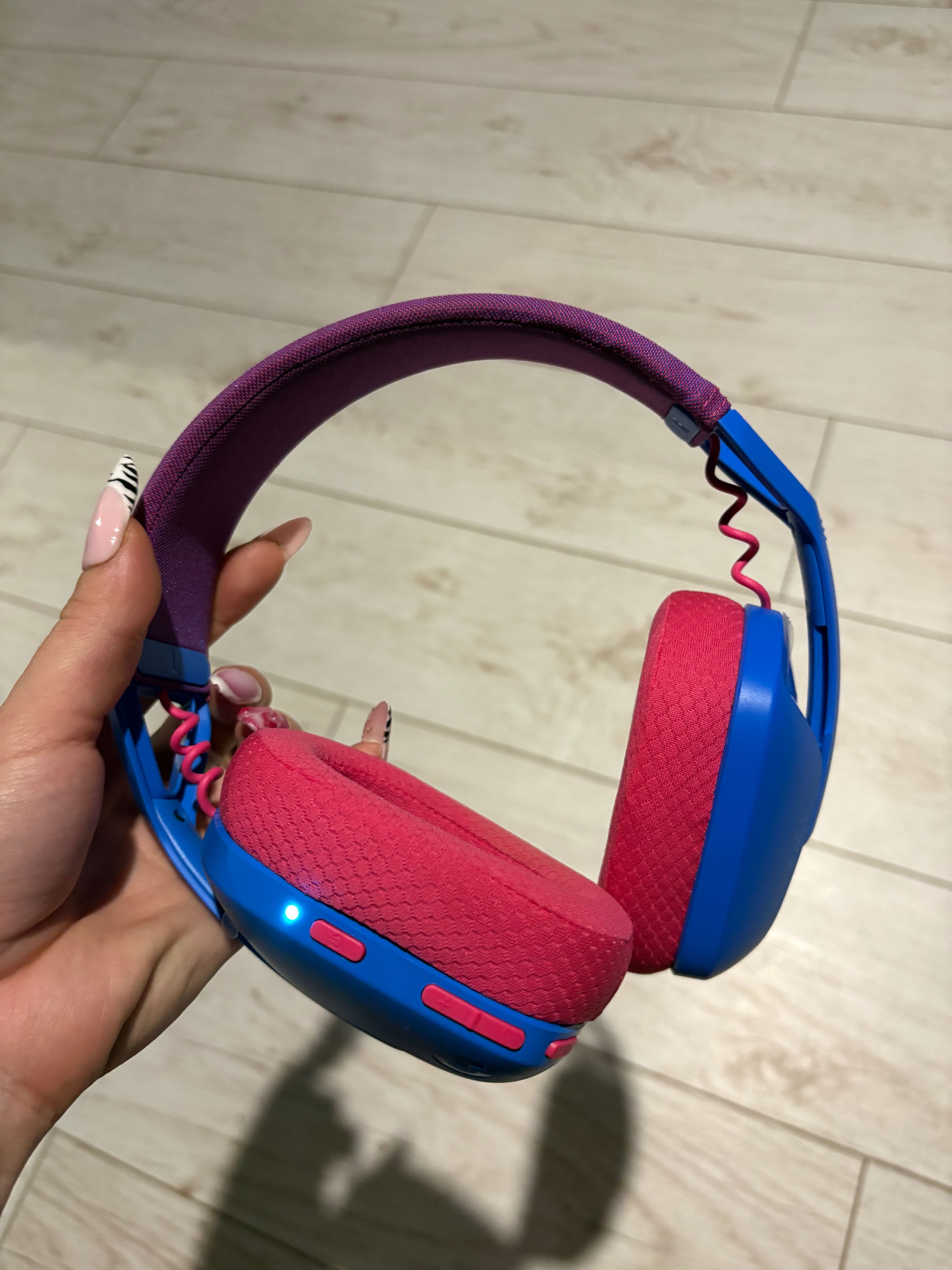 Słuchawki gamingowe logitech g435 niebieskie bezprzewodowe