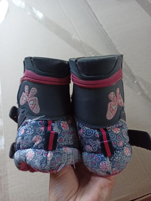 Зимние термо ботинки сапожки на девочку сноубутсы ботінки зимові