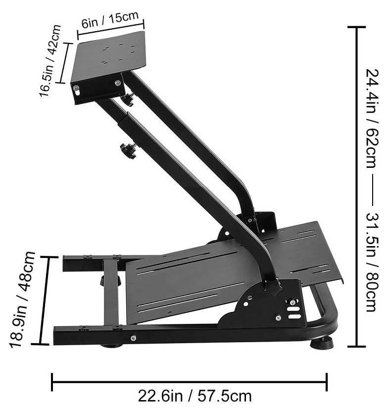 Suportes para volante + pedais para Sim Racing - NOVOS (embalados)