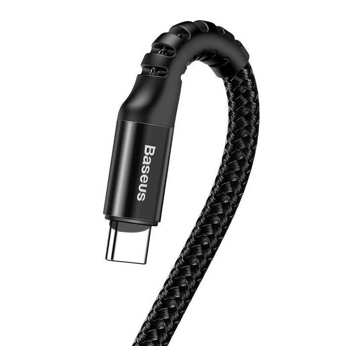 Kabel Usb Do Usb-C Sprężynowy Baseus Spring 1M 2A (Czarny)