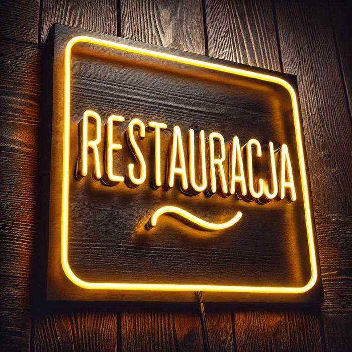 Reklama Producent tablice litery logo led świecące świetlne neonowe