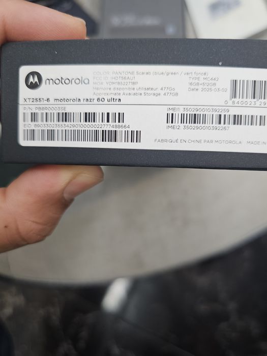 Motorola razer 60 ultra..512/16gb