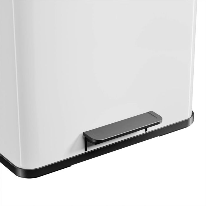 Hailo Kosz Na Śmieci Oko Duo Plus, Rozmiar L, 17 L+9 L, Biały