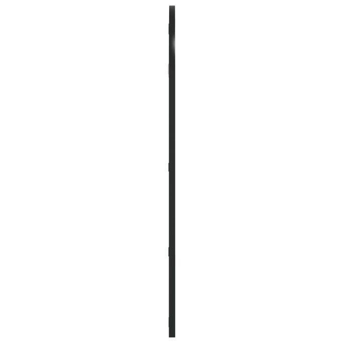 Vidaxl Lustro Ścienne, Czarne, 40X80 Cm, Zakończone Łukiem, Żelazo