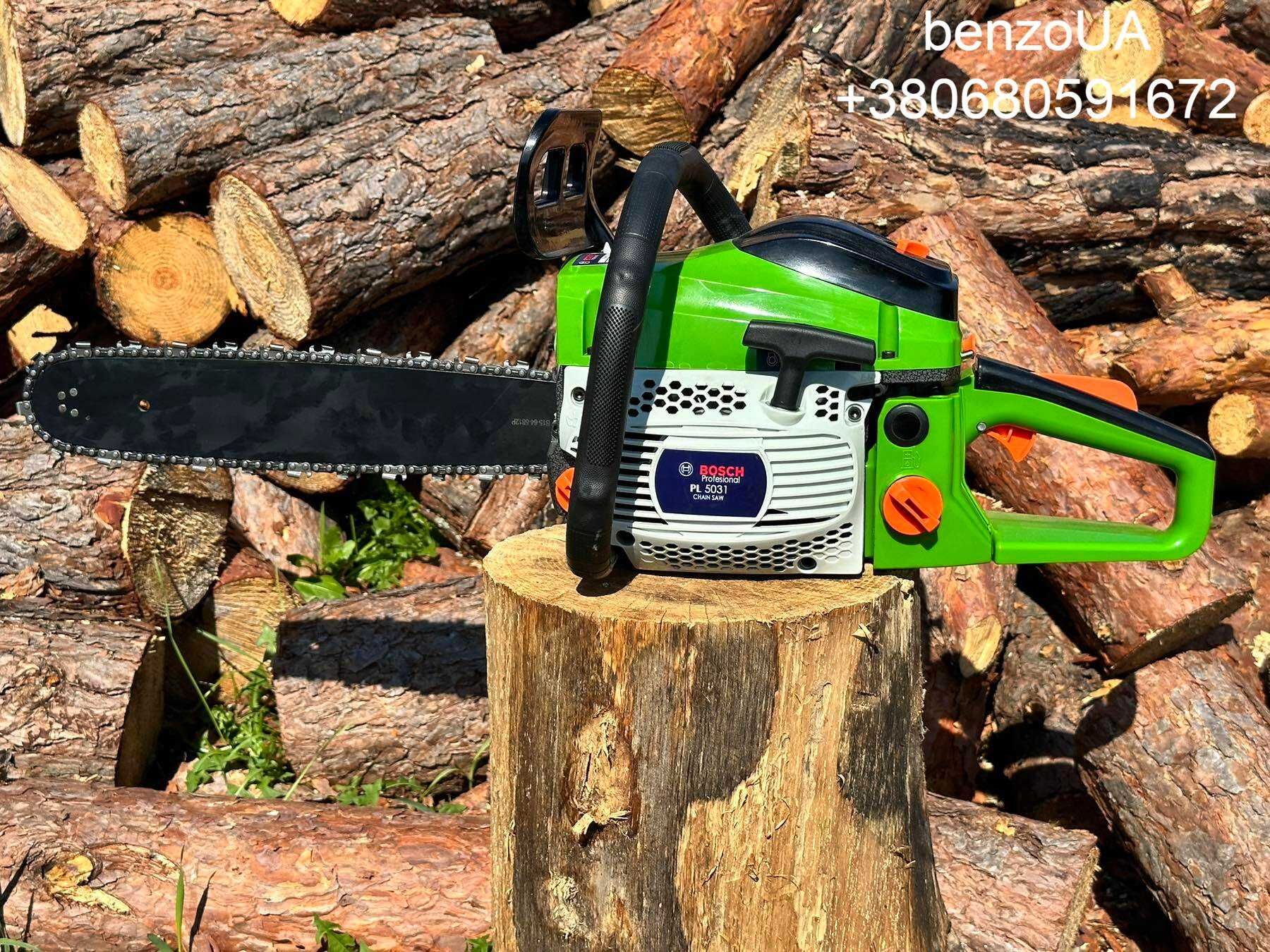 Потужна бензопила BOSCH BP 5031  (2 шини1 цеп 4.2 кВт) Німеччина
