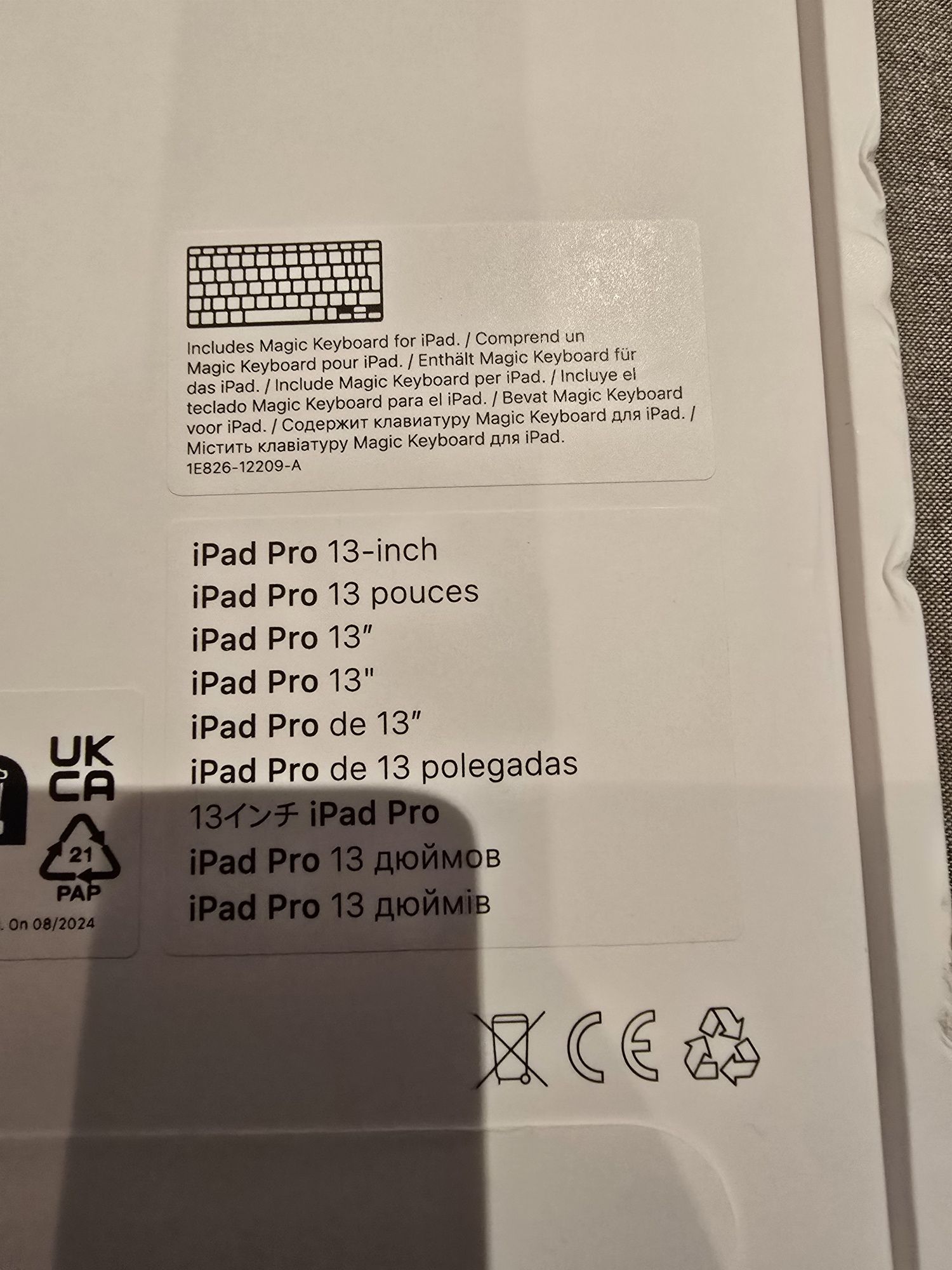 Capa Apple ipad pro magic keyboard 13 polegadas