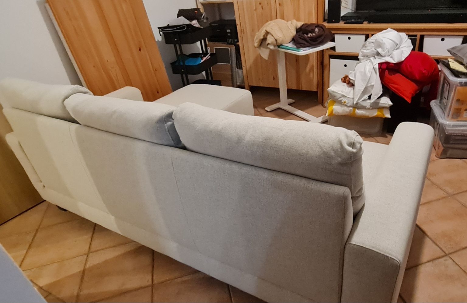 Sofá BOLLSTANÄS ikea
Sofá 3 lugares, c/chaise longue/Gunnared bege
