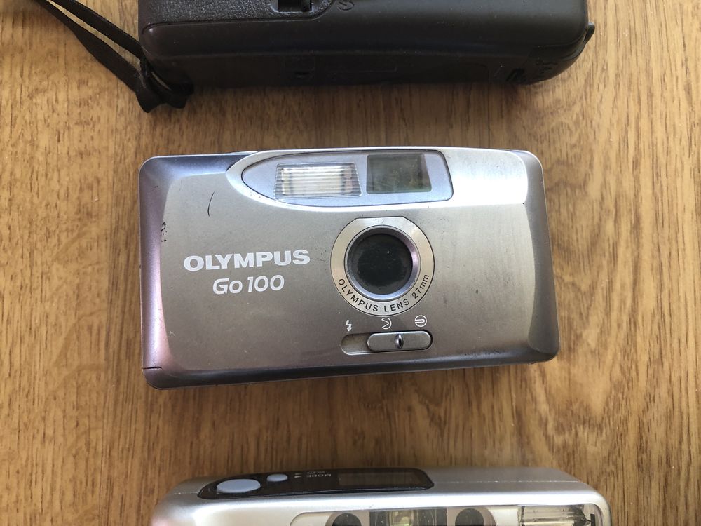 Aparaty foto Vintage Fuji Kodak Olympus Minolta Traveler gratis etui