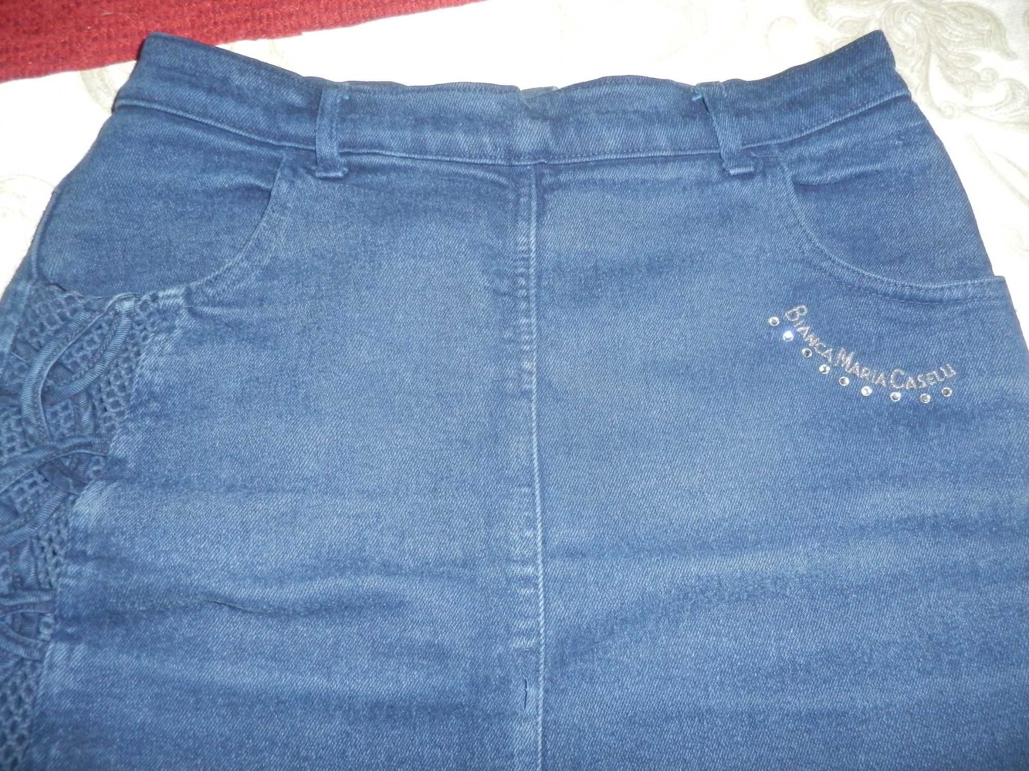 джинсовые юбка,рубашка Bianka Maria Caselli.Италия