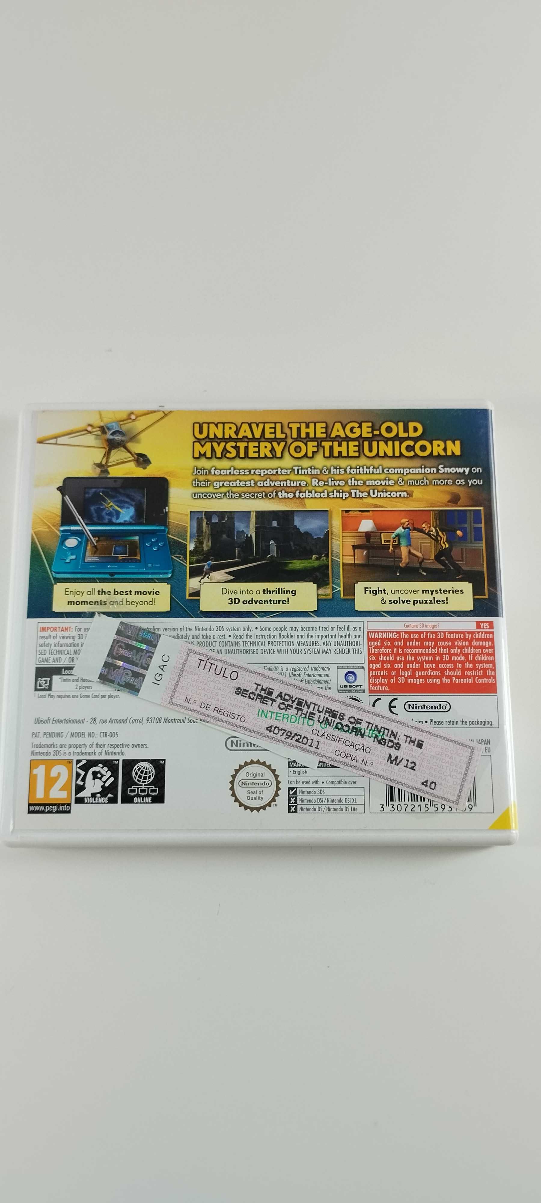 Adventures Of Tintin: Secret Of The Unicorn - Nintendo 3DS