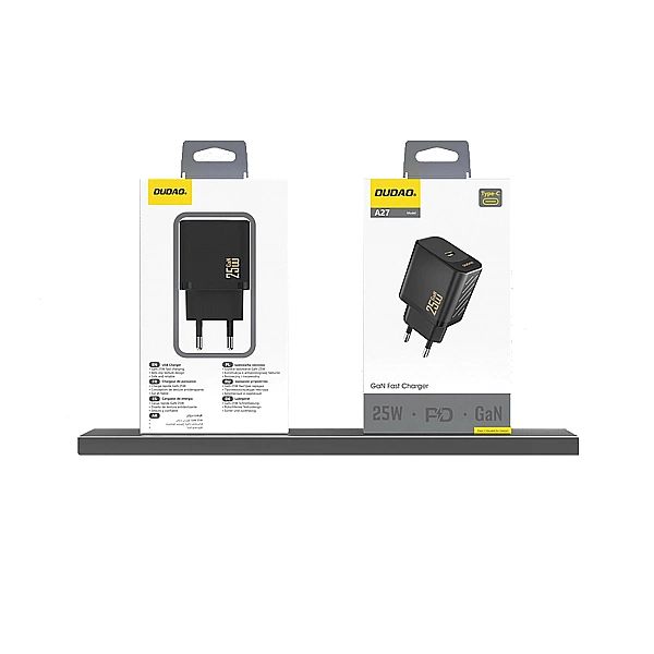 Ładowarka sieciowa Dudao A27/25W GaN USB-C - czarna