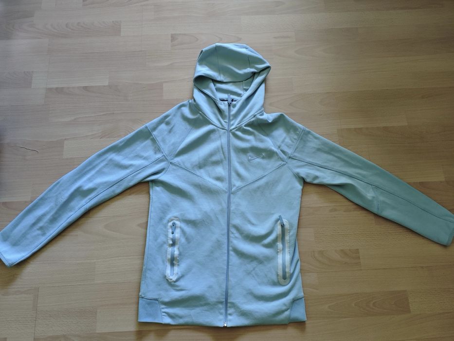 ‼️ЗНИЖКА‼️Кофта зіпка Nike tech fleece nocta голуба/синя