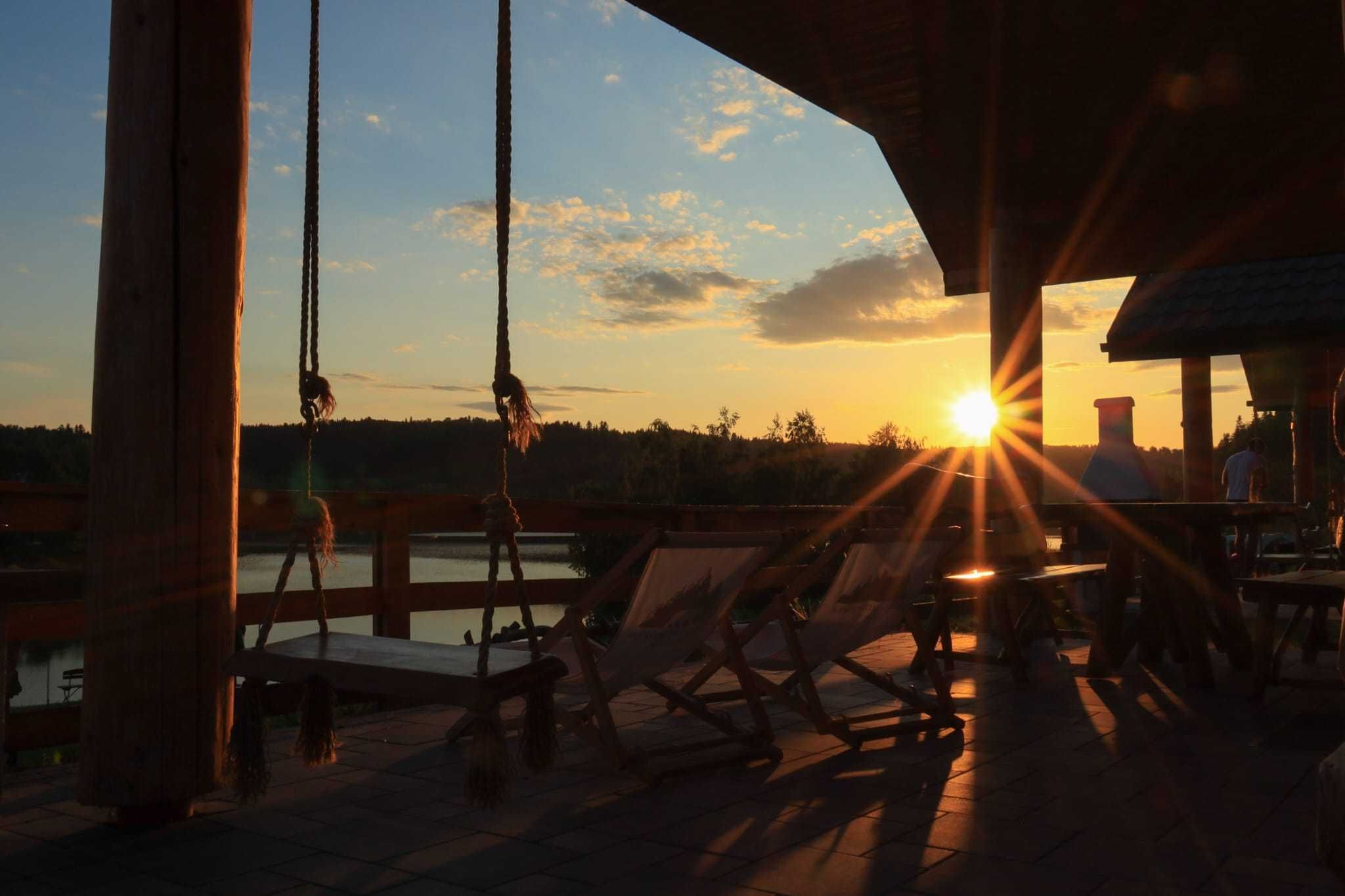 Domek w górach z jacuzzi nad jeziorem własna plaża sauna Gorąca beczka