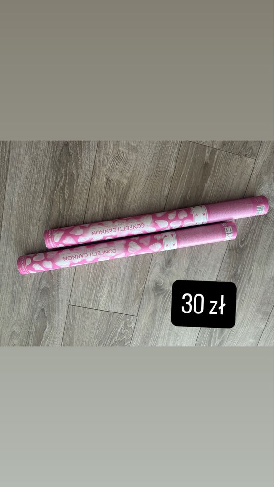Tuby  z confetti na slub