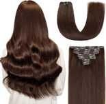Pasma naturalne ciemny brąz 120g Agmity clip in 7 Pasm Q514