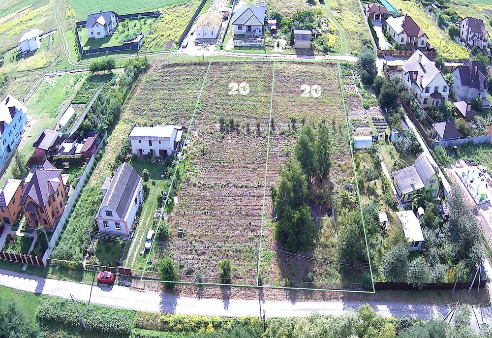 Крушинка ділянка 20 сот під забудову