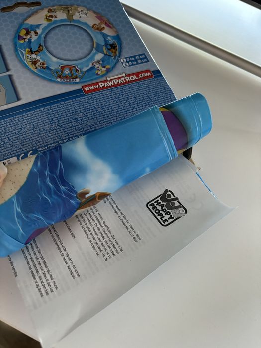 Kolo dmuchane, nad morze lub basen, psi patrol, nowe