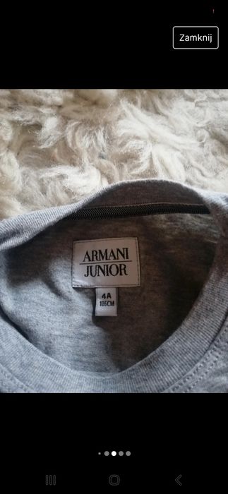 Bluzeczka Armani Junior roz4l+gratis