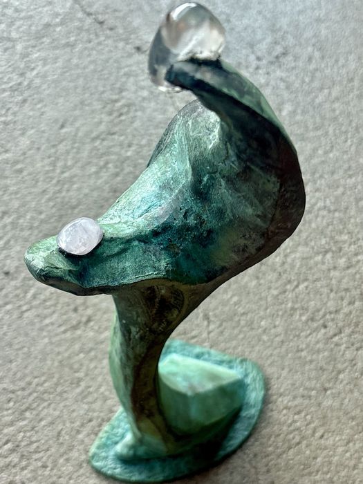 Unikatowa Rzeźba z brązu Macierzyństwo Bronisław Chromy lata 90te Top