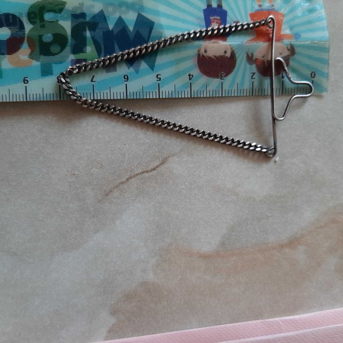 Unikat. W.Kruk srebrny naszyjnik/ozdoba do krawata