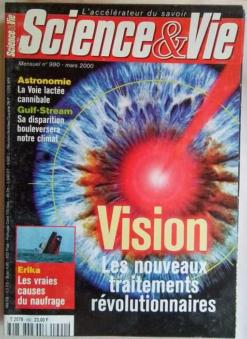 Cinco números antigos da revista Science & Vie