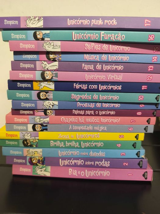 Livros da Coleção Bia e o Unicórnio