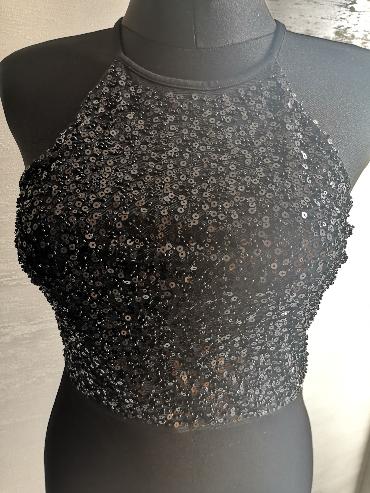 Nowa czarna sukienka Cekiny H&M Sylwester Karnawał rozmiar S