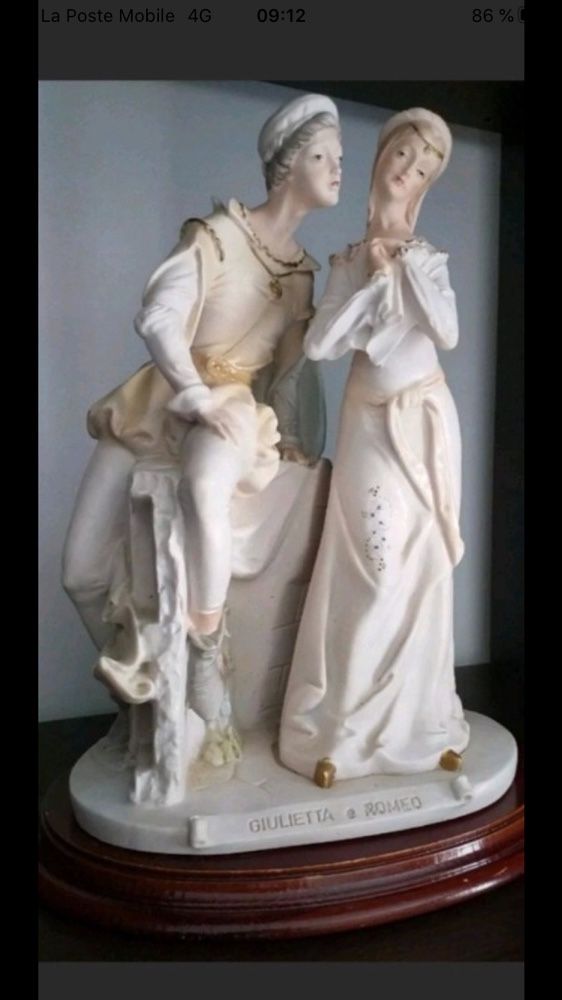 Статуэтка из мрамора  Ромэо и Джульетта, Франция