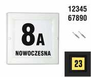 Podświetlany numer domu LED czujnik zmierzchu 4W plafon kinkiet