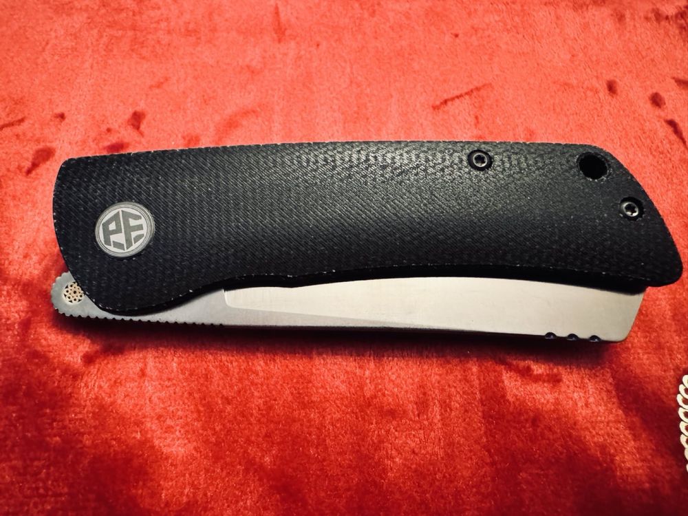 Nóż składany (folder) Petrified Fish Flavorist PF-E05 Black Micarta