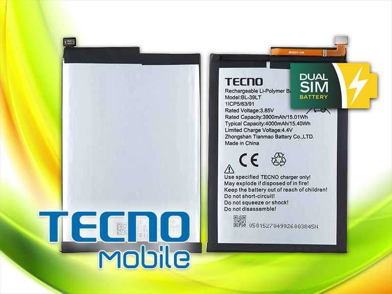 Нова батарея, акумулятор BL-49FT для Tecno Spark 6 Go, POP 4, Camon 15