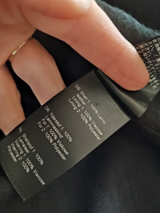 Klasyczna kurtka skórzana/ramoneska Samsoe samsoe