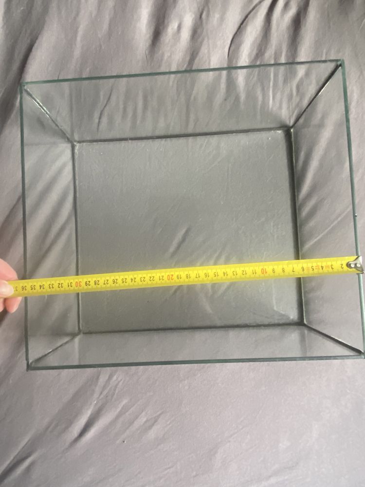 Basen szklany do terrarium 36x32x18 cm