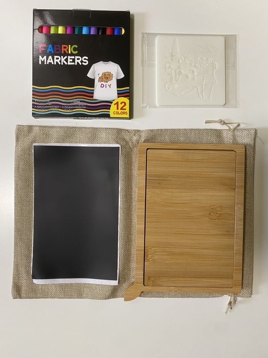 Zestaw 12 kredek do tkanin, DIY