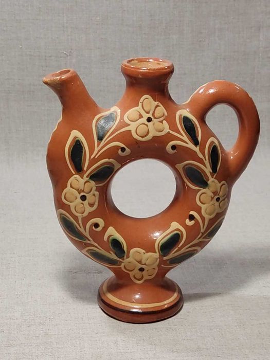 СТАРИННЫЕ кувшин куманец графин Старая ОПОШНЯ Керамика Майолика СССР