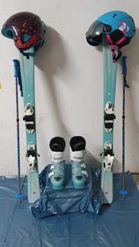 Zestaw narciarski narty Head Joy 127 cm - buty Salomon - kaski - kijki
