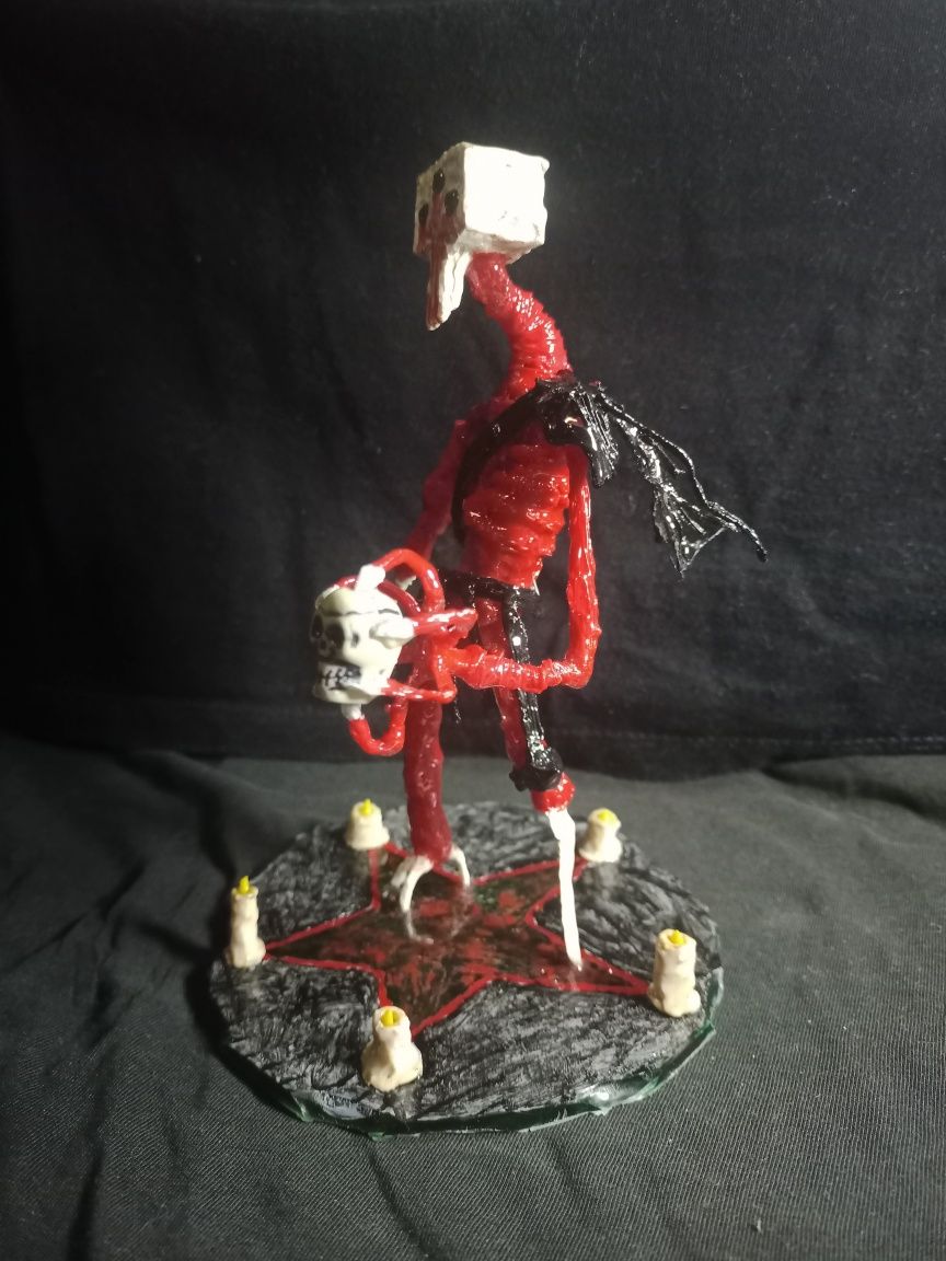 Екшн фігурка демон, пентаграма, ручна робота з пластику, декор
