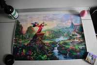 Disney - obraz na płótnie, materiale, ozdoba na ścianę- myszka Mickey