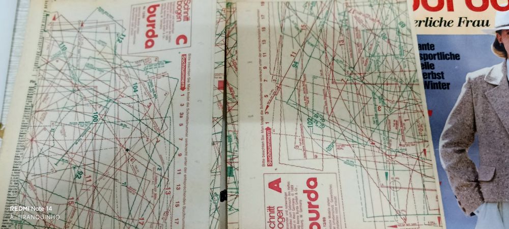 Revista Burda- Com moldes Vintage
