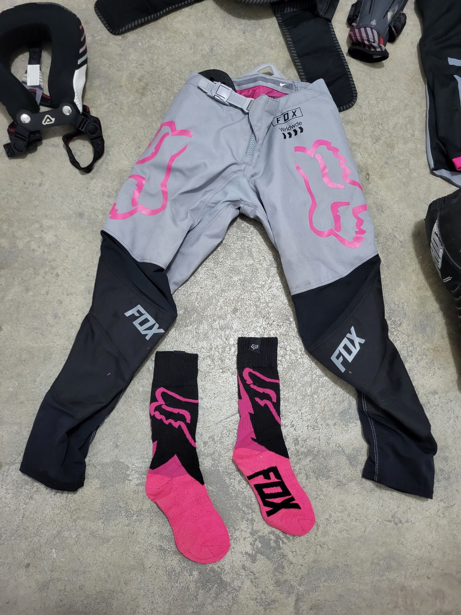 Equipamento FOX MotoCross completo para criança