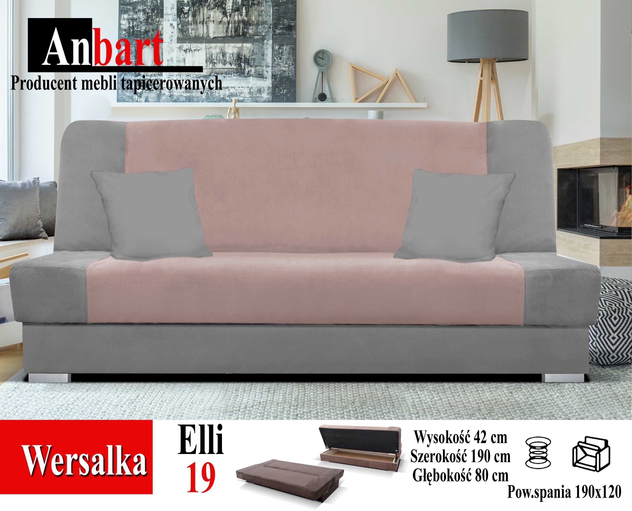 Wersalka Sofa Kanapa Amerykanka Rozkładana Producent SPRĘŻYNY