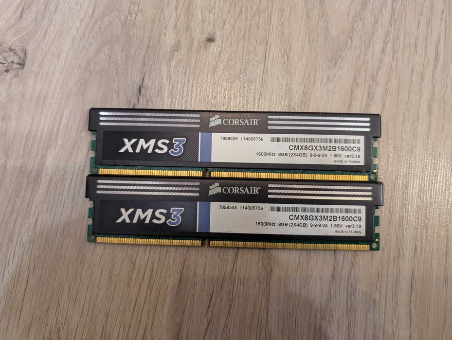 DDR3 Corsair XMS3 2x4GB 8GB 1600MHz