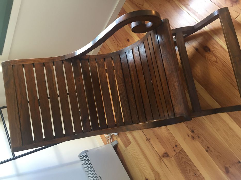 Cadeirão balouço madeira maciça