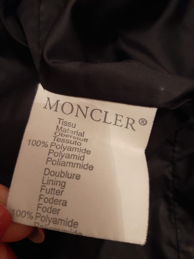 Kurtka płaszcz moncler 2 M pikowany logo