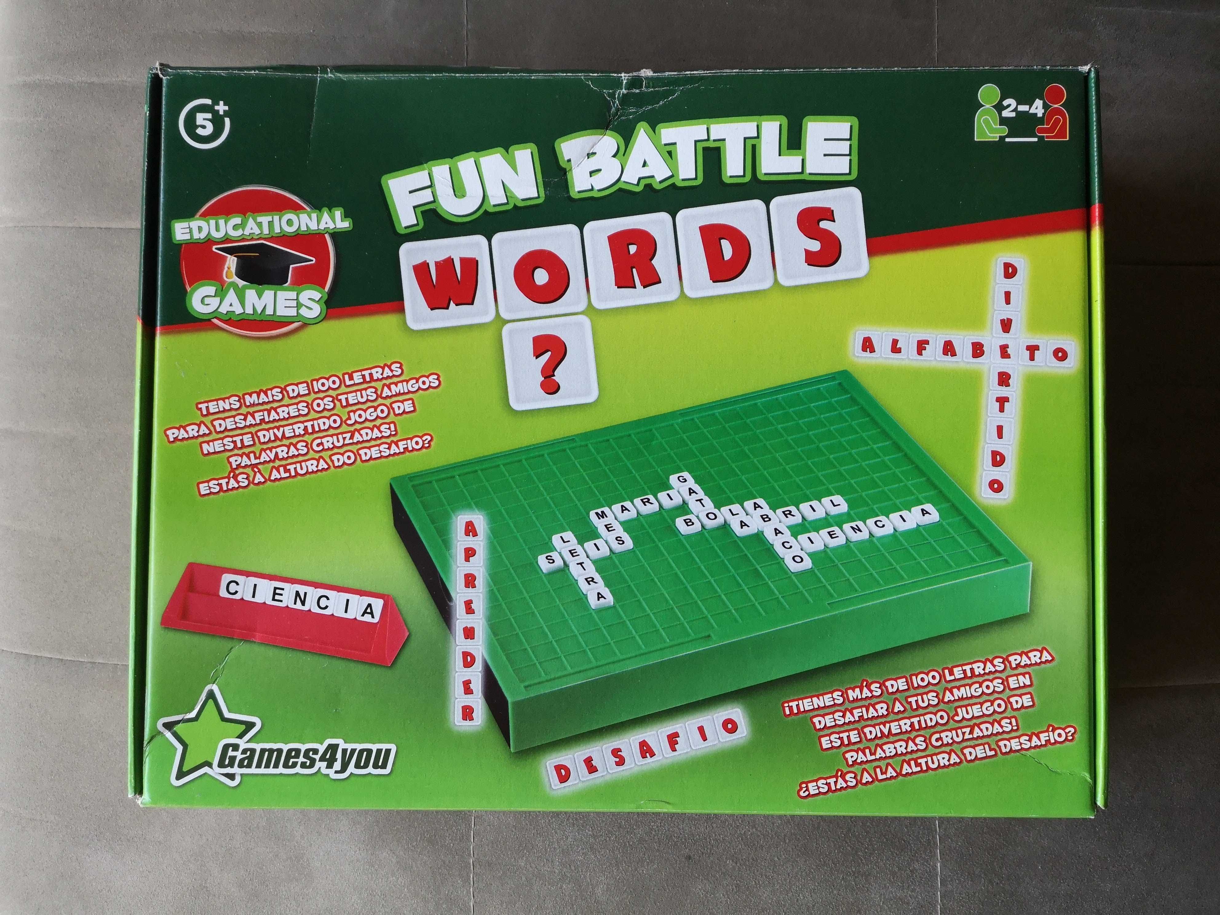 Jogo "Mundo animal" e jogo de palavras "Fun Battle"